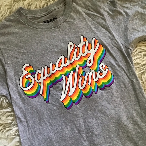 Equality Wins LGBTQ+ Mad Engine T-Shirt XS - Picture 2 of 4